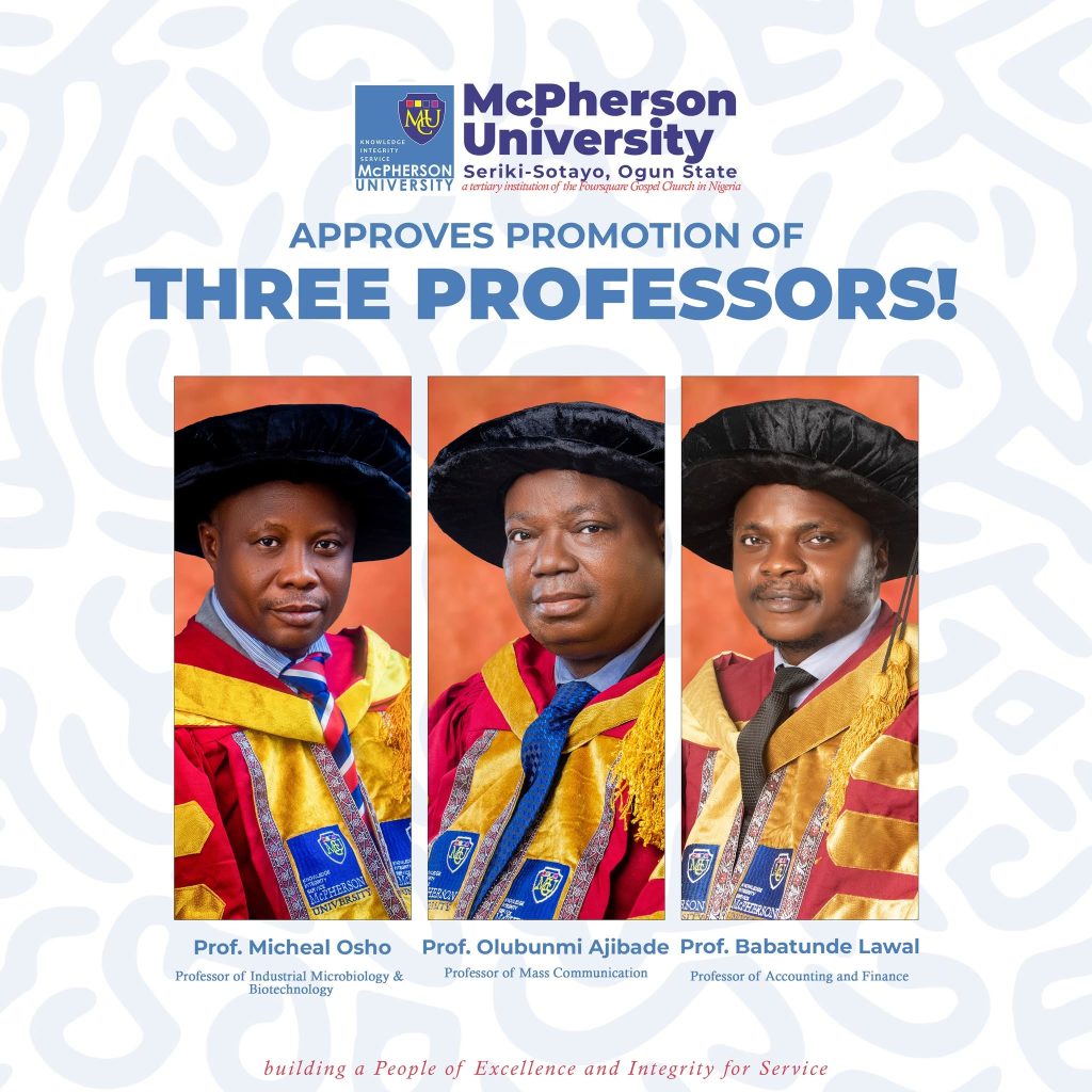 Council Promotes Three Readers to Professorship