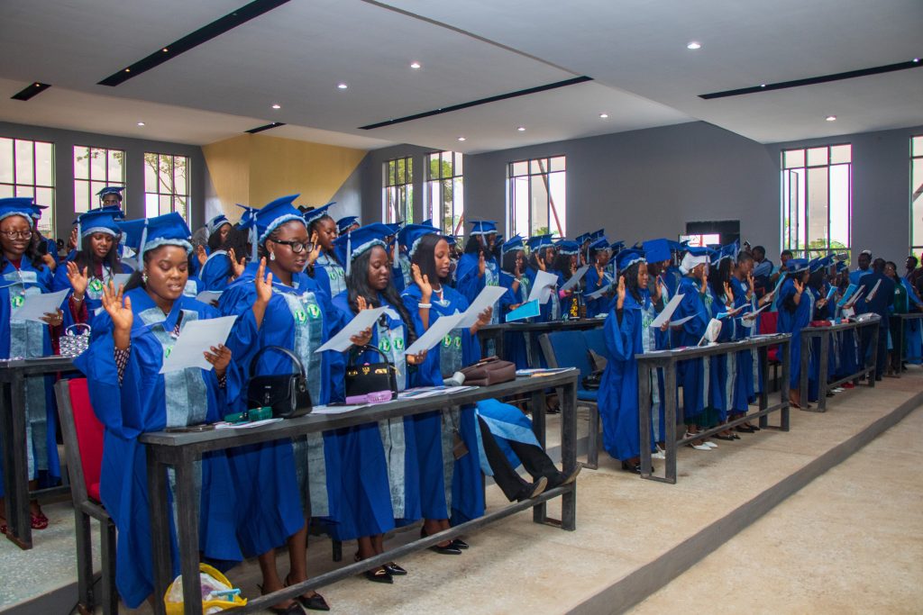 McPherson University Inducts 52 Nursing Graduates, Charges Them to Uphold Compassion and Professionalism