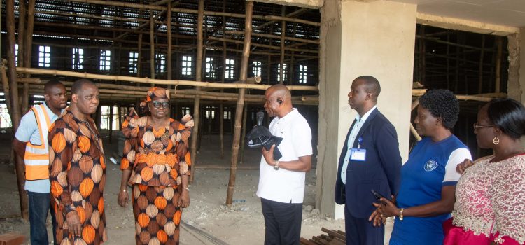 Revd. Aboyeji Inspects ongoing 5,000 Capacity Multipurpose Hall, expresses appreciation for progress of work.