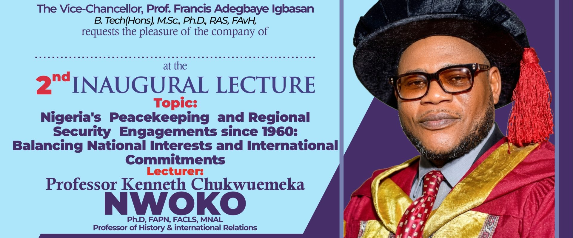 2nd Inaugural Lecture